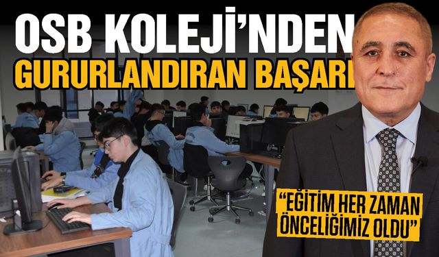 Gaziantep OSB Koleji’nden gururlandıran başarı
