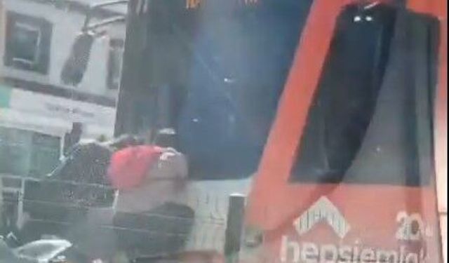 Gaziantep’te çocukların tehlikeli yolculuğu! İşte o anlar