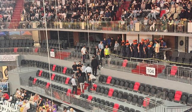 Gaziantep Kamil Ocak Kapalı Spor Salonunda şok olay! Yaralılar var…