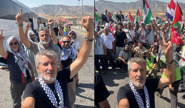 Gazze’deki ablukayı kırmak için yola çıkmışlardı! Uluslararası Filistin Konvoyuna engel!