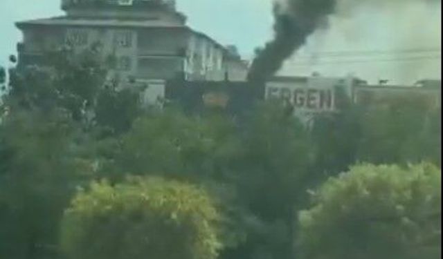 Gaziantep’te iş yerinde korkutan yangın! İşte o anlar