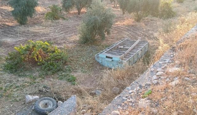 Fıstık yüklü traktör kaza yaptı: 1 ağır yaralı