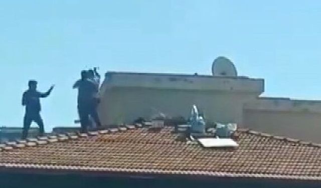 Gaziantep’te yürekleri ağza getiren olay! Bina çatısı ringe döndü… İşte o anlar