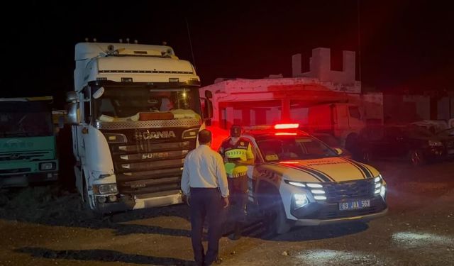 Gaziantep otoyolunda sahte plakalı tır: Sürücü gözaltına alındı!