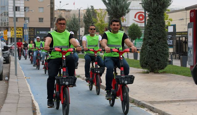 Gaziantep’te Avrupa Hareketlilik Haftası’na özel bisiklet sürüşü