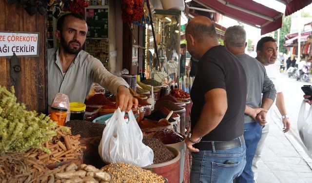 Gaziantep’te kış geldi, vatandaşlar aktarlara akın etti