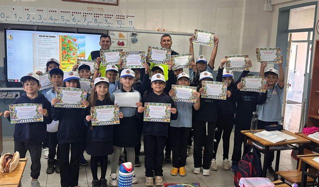 Öğrencilere trafik eğitimi