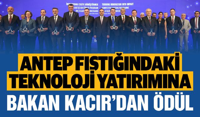 Bakan Kacır’dan Gaziantep Ticaret Borsası’na ödül