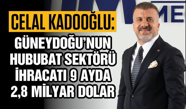 Güneydoğu’nun hububat sektörü ihracatı 9 ayda 2,8 milyar dolar