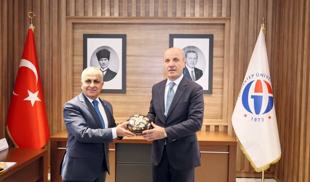 YÖK Başkanı Özvar’dan GAÜN Rektörü Doğan’a ziyaret