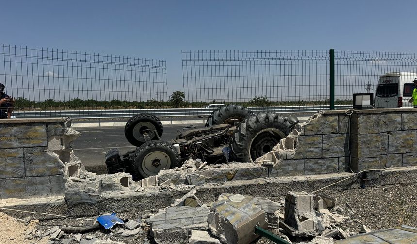 Şanlıurfa'da ilginç kaza kamerada