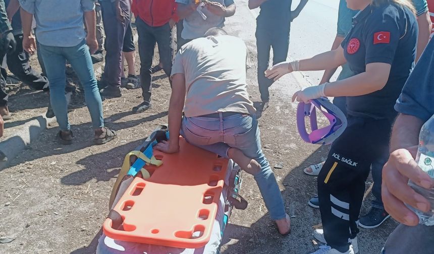 Gaziantep-Osmaniye yolunda kontrolden çıkan tır devrildi