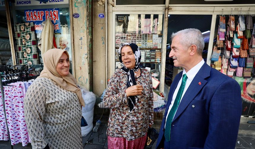 Tahmazoğlu, esnaf ve vatandaşlarla bir araya geldi