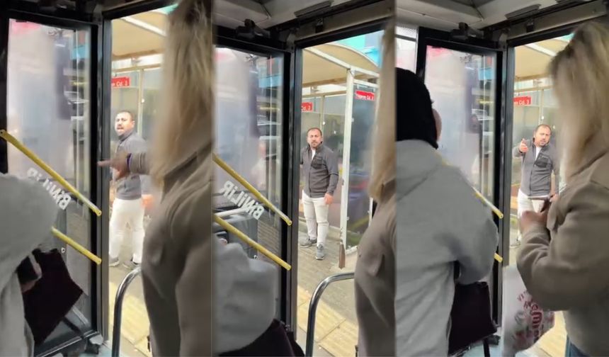 Otobüste şok olay! Sürücü yolculara küstü, kendisi aşağıya indi: Video haber…