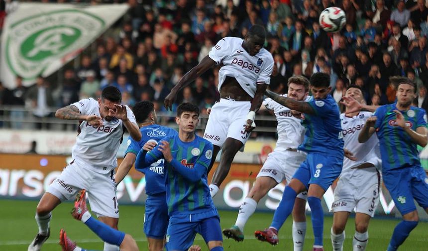 Trabzonspor fırtına gibi esti! Çaykur Rizespor'u 2-1 yendi: İşte maçtan dakikalar…