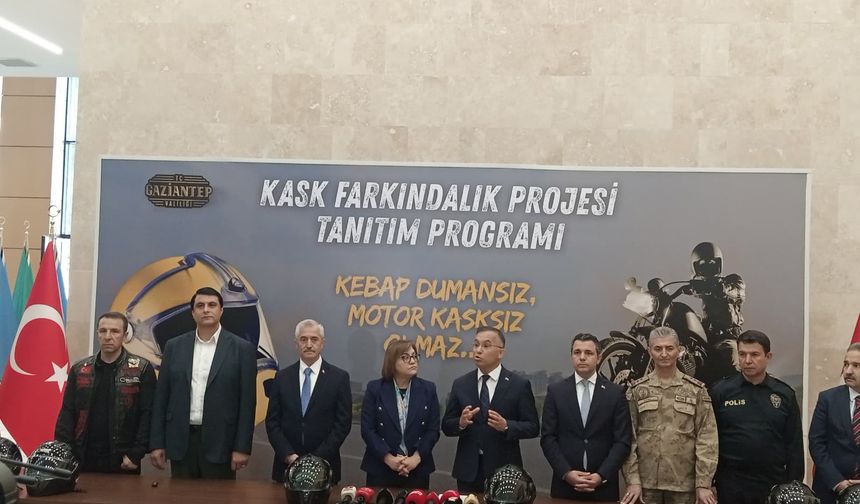 Gaziantep’te güvenlik odaklı proje: "Kebap Dumansız, Motor Kasksız Olmaz" projesi başladı!