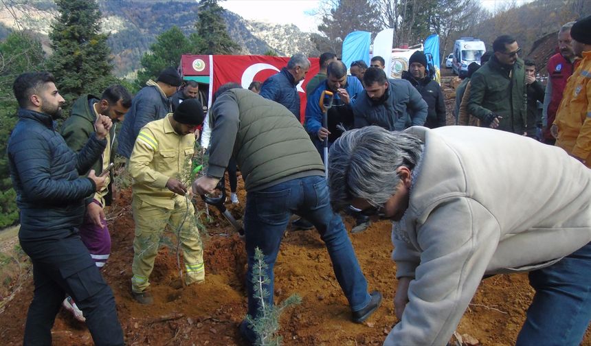 Gaziantep'te doğa severler Huzurlu Yaylası'nda buluştu! Doğaya 105 fidan dikildi