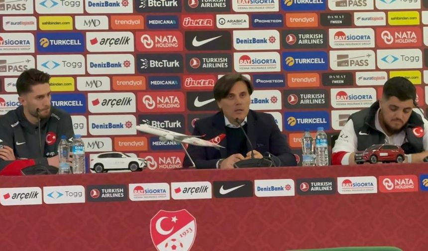 A Milli Futbol Takımı Teknik Direktörü Montella: "Kolay maç olmayacak"
