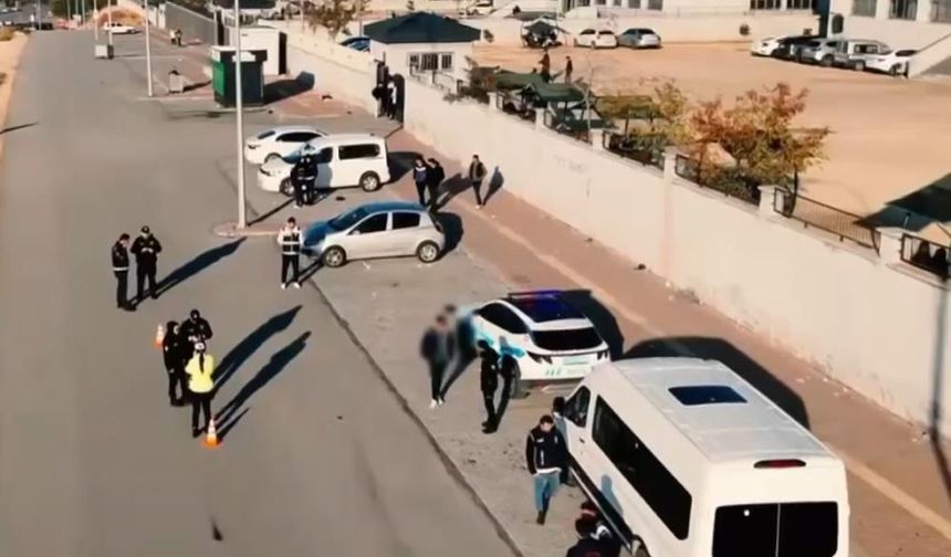 Gaziantep'te okul çevrelerinde dron destekli huzur uygulaması