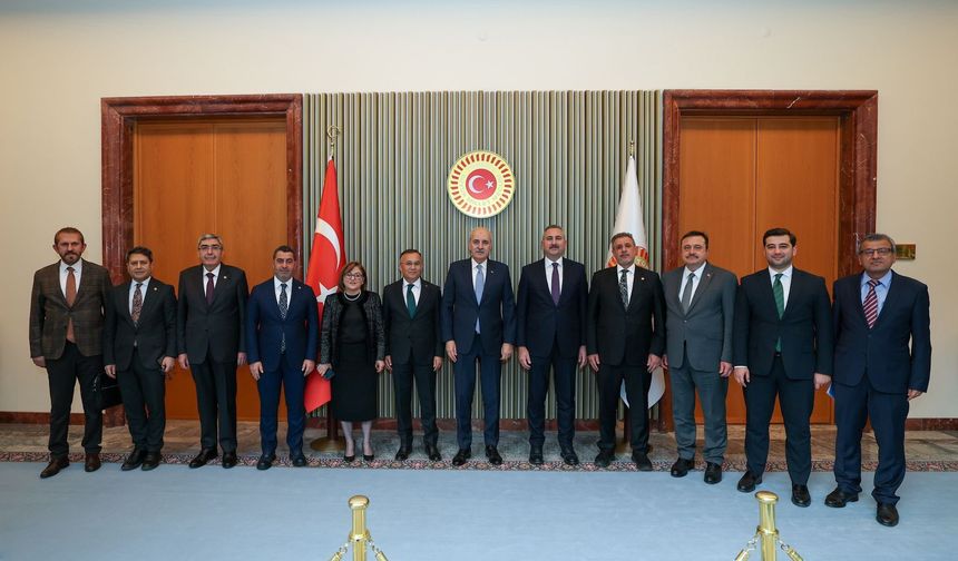 Gaziantep heyetinden Ankara’ya çıkarma! TBMM Başkanı Kurtulmuş’a gittiler…