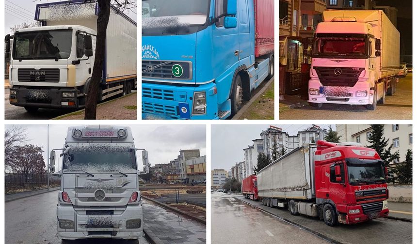 Gaziantep’te ağır vasıta araçlara yaklaşık 1 milyon TL ceza!