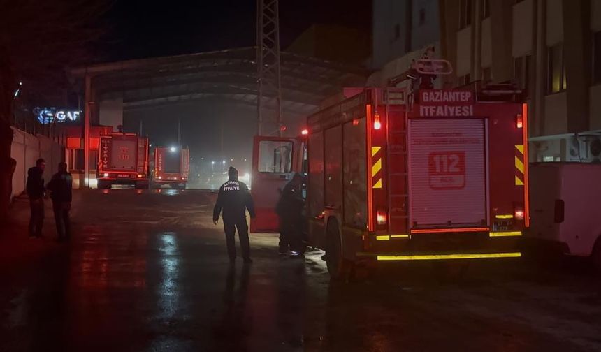 Gaziantep’te makarna fabrikasında yangın