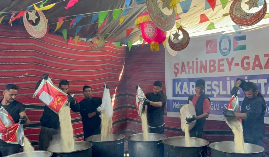 Şahinbey’den Gazze'de kardeşlik iftarı