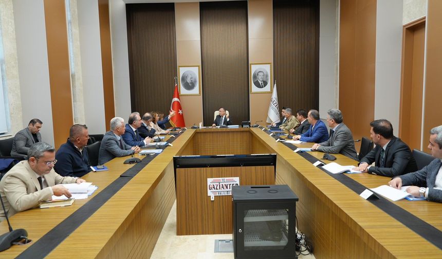 Gaziantep Valiliğinde önemli toplantı! Kurumlar arası uyum masada…