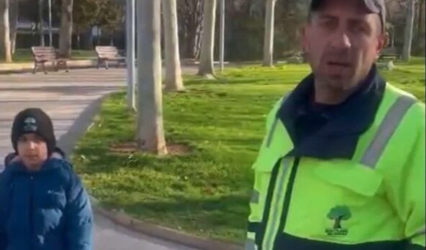 Gaziantep’te duygulandıran görüntü! Temizlik işçisi babasına yardım etti… İşte o anlar