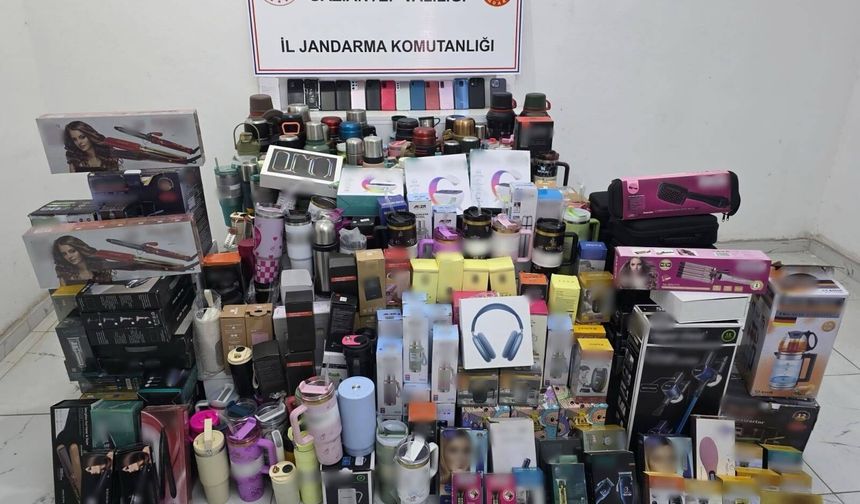 Gaziantep’te 3 milyonluk kaçak malzeme ele geçirildi
