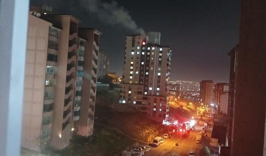 Gaziantep’te 12 katlı binada korkutan yangın! (VİDEO HABER)
