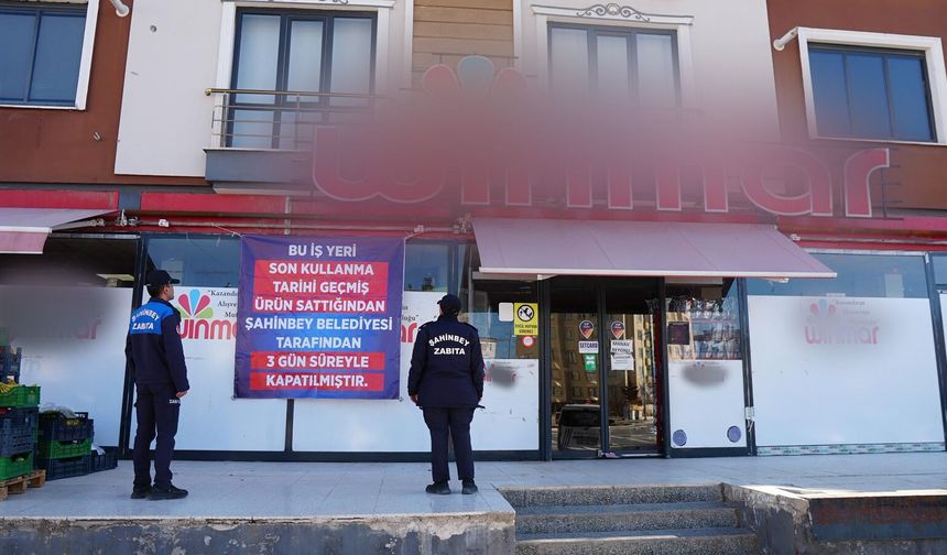 Gaziantep’te denetimler hız kesmiyor! 3 zincir market kapatıldı…