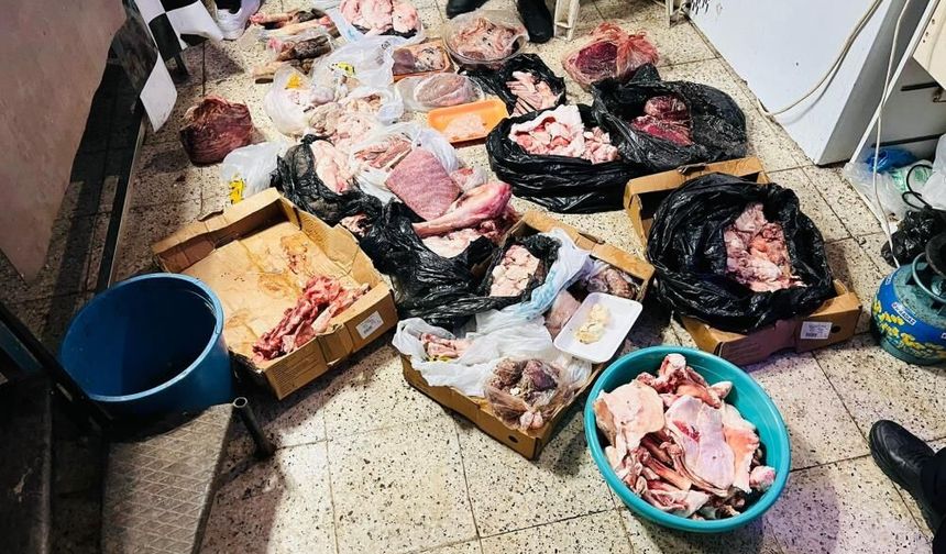 Zabıtalar gözlerine inanamadı! Kasap dükkanında mide bulandıran görüntü: Kapısına kilit vuruldu… (VİDEO HABER)