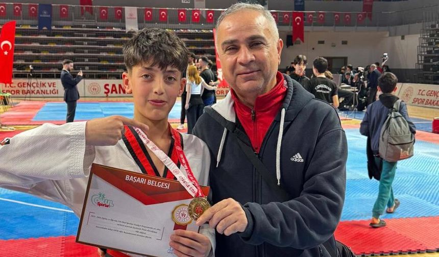 Gaziantepli sporcudan büyük başarı! Okul sporları şampiyonasında şampiyon oldu