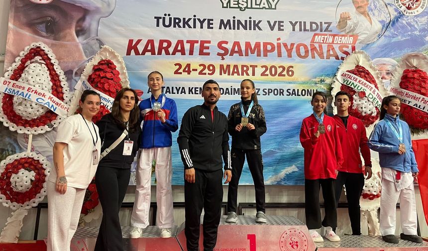 Gaziantep’te filmlerden etkilendi, karatede şampiyon oldu