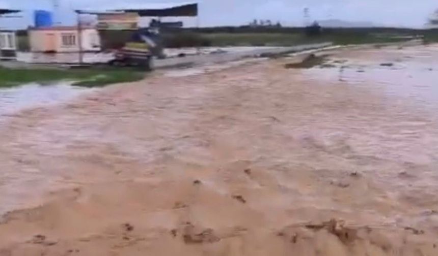 Gaziantep'te sağanak yağış sele neden oldu! İşte o anlar...