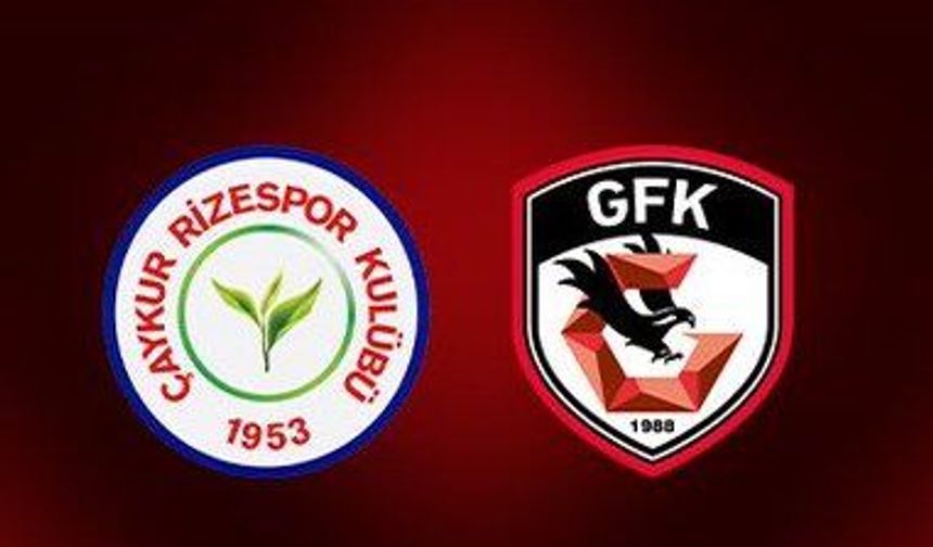 Çaykur Rizespor - Gaziantep FK maçı muhtemel ilk 11'i ve tüm detayları