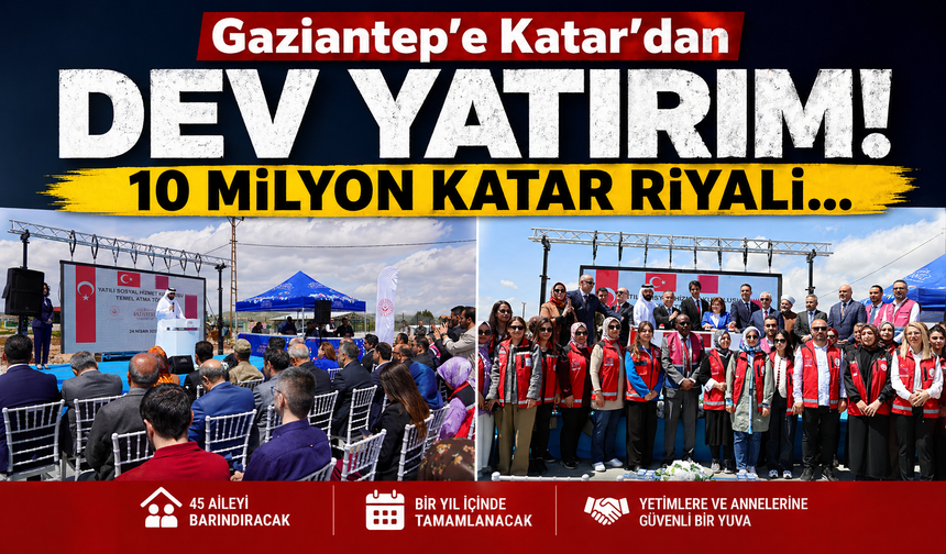 Gaziantep’e Katar’dan dev yatırım! 10 milyon Katar Riyali…