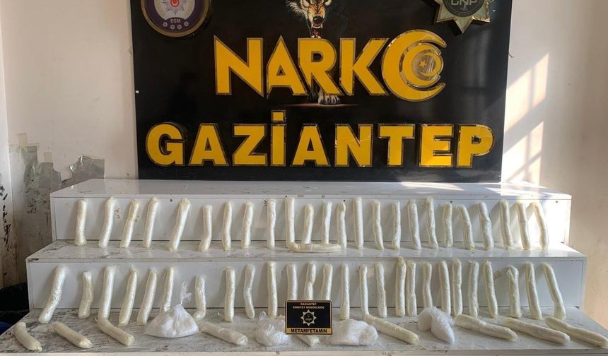 Gaziantep’te kilolarca metamfetamin yakalandı (VİDEO HABER)