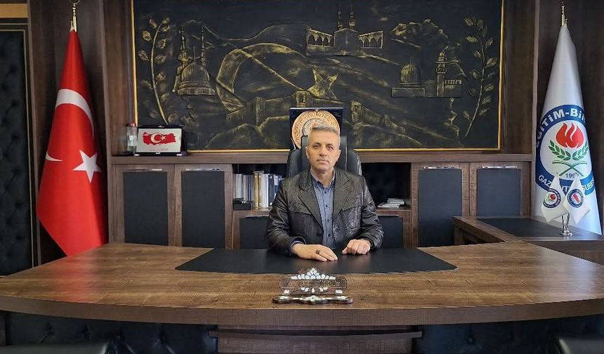 Eğitim-Bir-Sen Gaziantep Şube Başkanı Gürbüz’den İsrail’e tepki! Ya kıyam ya da kıyım