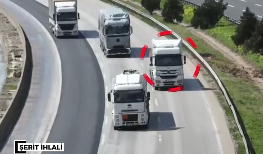 Gaziantep'te jandarmadan dron destekli trafik denetimi! Bin 346 araca ceza yağdı…