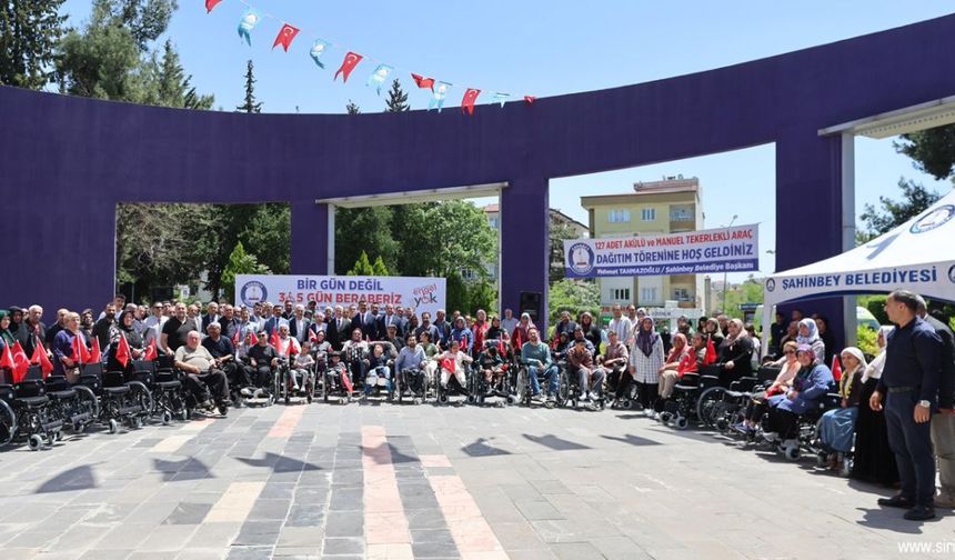 Gaziantep'te 5 bin vatandaşa tekerlekli sandalye desteği!