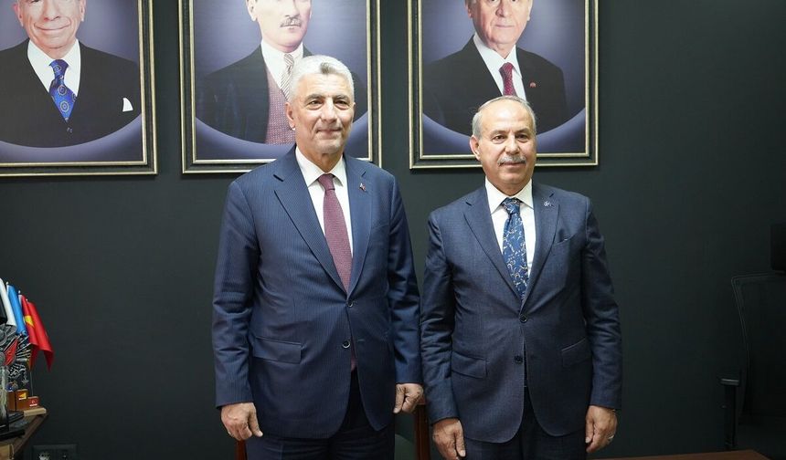 Bakan Bolat'tan MHP Gaziantep İl Başkanı Kılıç'a ziyaret! Hayırlı olsuna gitti...