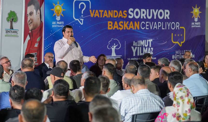 Başkan Yılmaz vatandaşlarla bir araya geldi! “Dülük cazibe merkezi olacak”