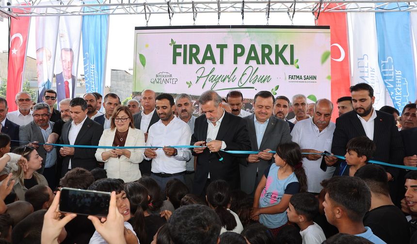 Gaziantep’te Hayat Projesi Fırat Mahallesi Parkı hizmete açıldı
