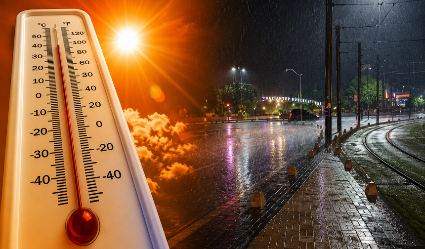 Gaziantep önce kavrulacak, akabinde yaz yağmuruyla serinleyecek!