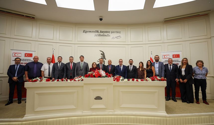 Gaziantep, Gazimağusa ile kardeş şehir protokolü imzaladı