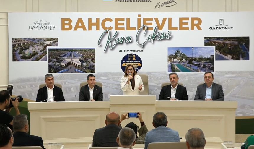 Gaziantep’te Bahçelievler Projesi’nde kura heyecanı! Şahin müjdeyi verdi! Projede ikinci ve üçüncü etap geliyor!