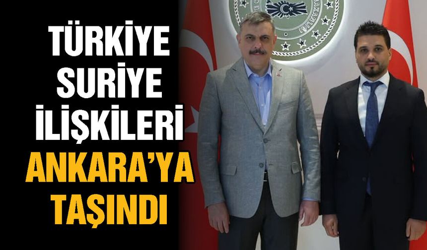 SAİB, Türkiye-Suriye ilişkilerini Ankara’ya taşıdı! Bakan Çiftçi ile bir araya geldiler