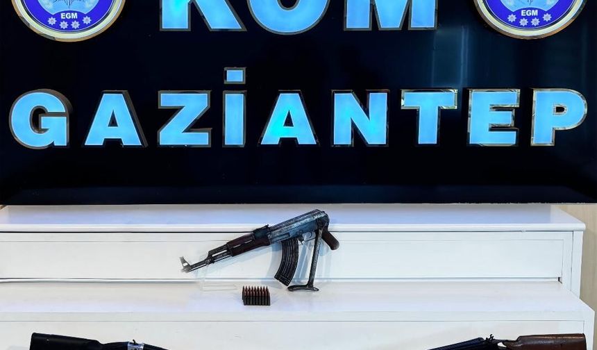 Gaziantep’te 1 gün arayla ikinci kalaşnikof operasyonu!